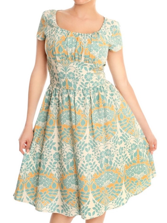 Retrolicious Dresses & Skirts - NWT Retrolicious Agatha Floral Cap Sleeve Vintage Fit and Flare Dress 4X